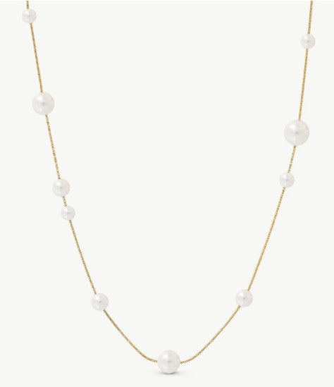 Gold Pearl Necklace