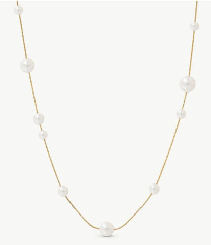 Gold Pearl Necklace