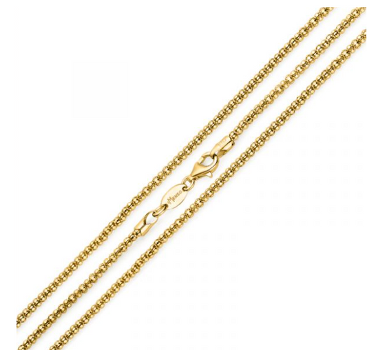 "diabomba" necklace (925/gold-plated) 50cm