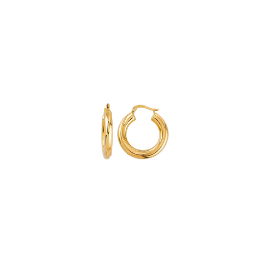 18Kt Small Hoop Earrings Ref :XNSE8848/GW