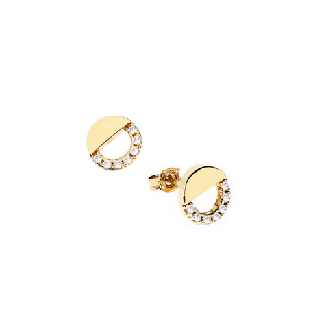 18KT GOLD EARRINGS - 756727