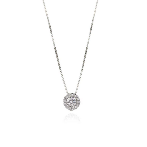 18KT GOLD ZIRCONIAS NECKLACE - 774994