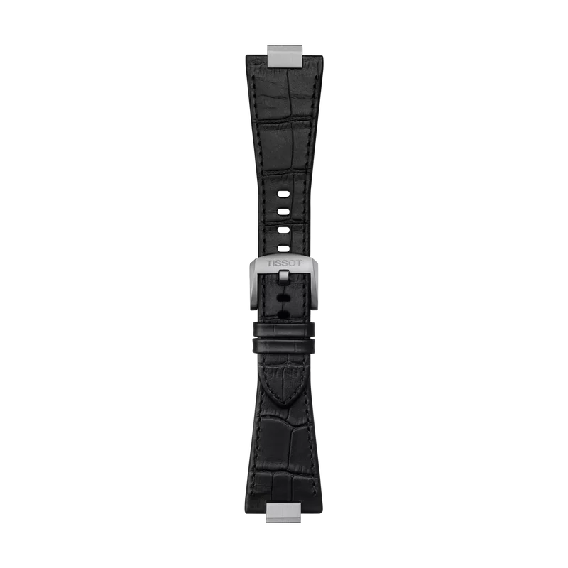 Tissot Official Black PRX 40mm Leather Strap With Steel Endpiece T852047562