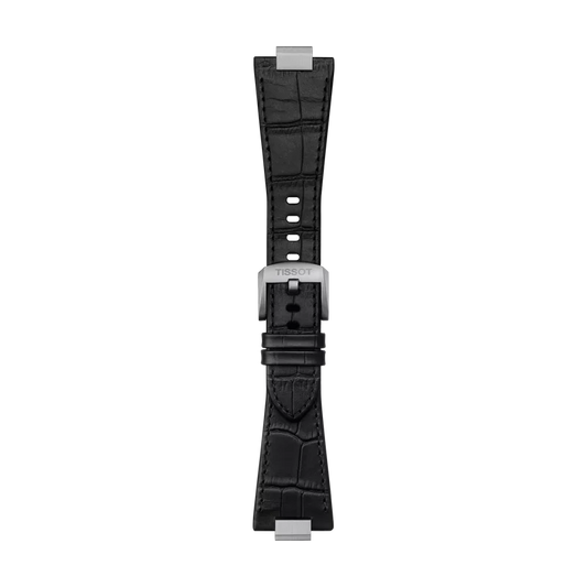 Tissot Official Black PRX 40mm Leather Strap With Steel Endpiece T852047562