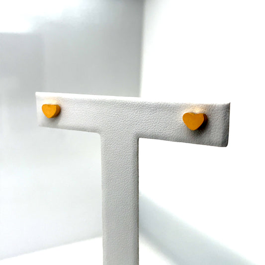 Gold Plated Heart Baby Screw Earrings Ref:EA608001G