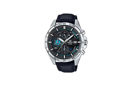 Casio Edifice – Black Dial Chronograph with Leather Strap