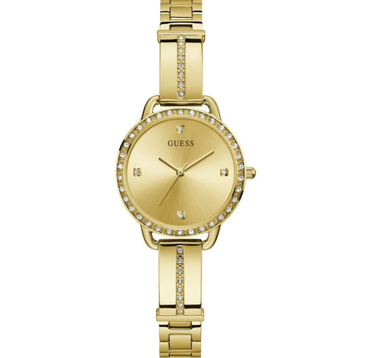 GUESS Ladies Gold Tone Analog Watch GW0022L2