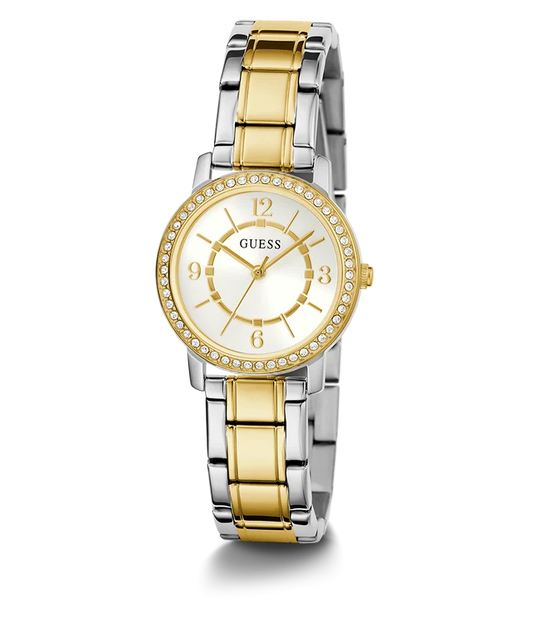 GUESS Ladies Silver Tone/Gold Tone Analog Watch GW0468L4