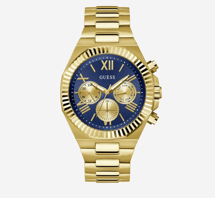 GUESS Stainless Steel Blue Dial Men's Watch