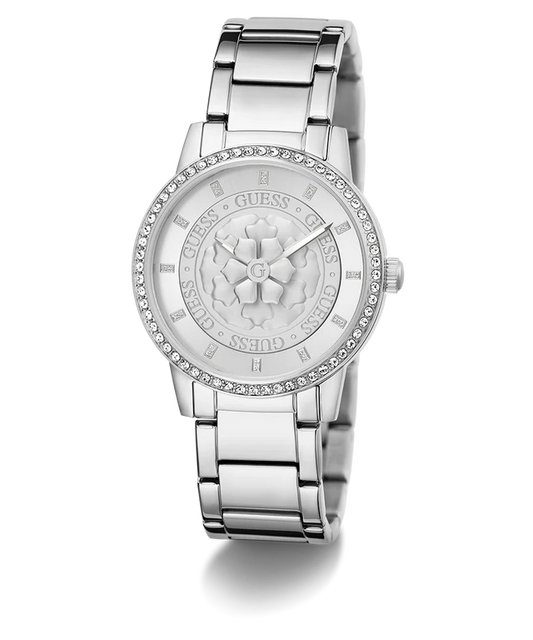 GUESS Ladies Silver Tone Analog Watch GW0747L1