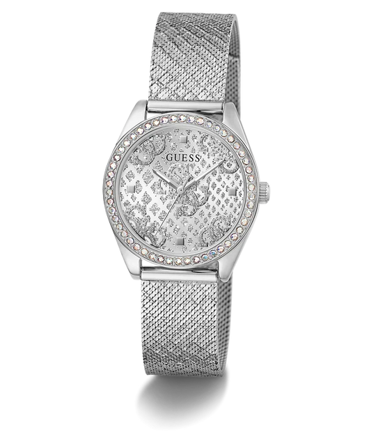GUESS Ladies Silver Tone Analog Watch GW0748L1