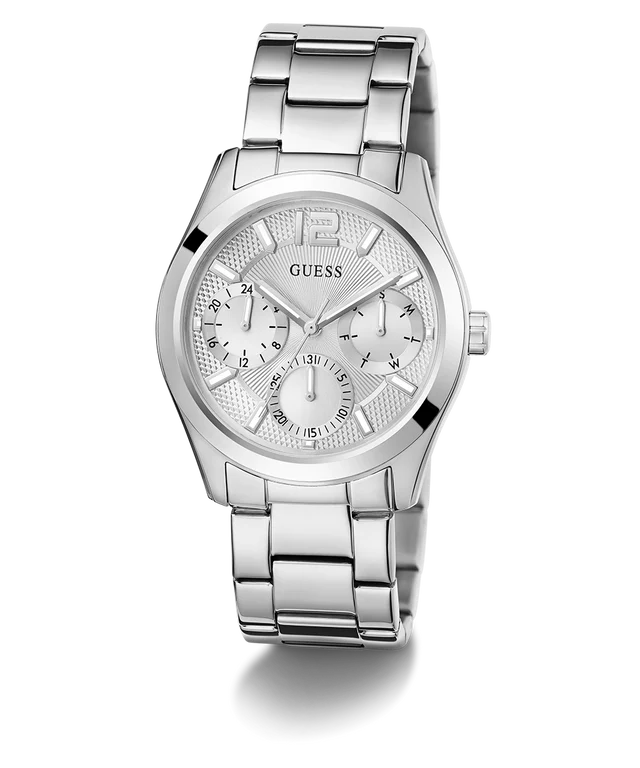 GUESS Ladies Silver Tone Multi-function Watch GW0760L1