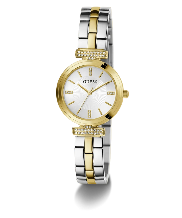 GUESS Ladies 2-Tone Gold Tone Analog Watch GW0762L5