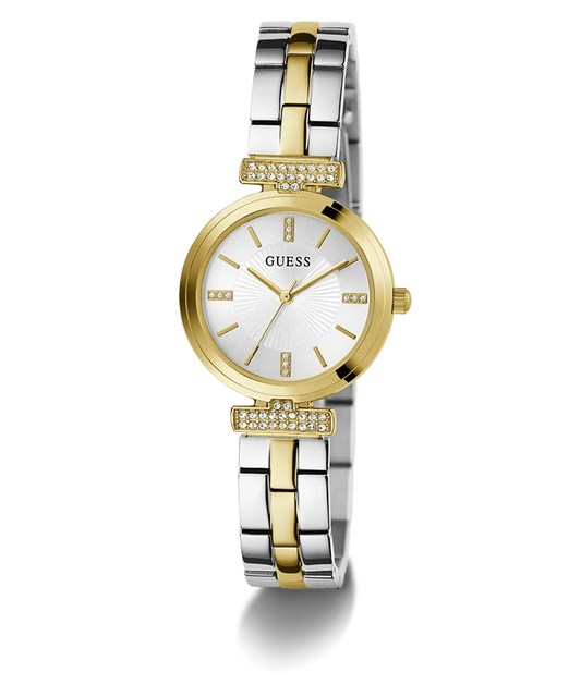 GUESS Ladies 2-Tone Gold Tone Analog Watch GW0762L5