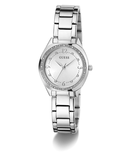 GUESS Ladies Silver Tone Analog Watch GW0767L1