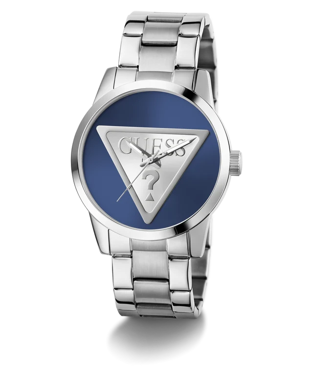 GUESS Mens Silver Tone Analog Watch GW0782G3