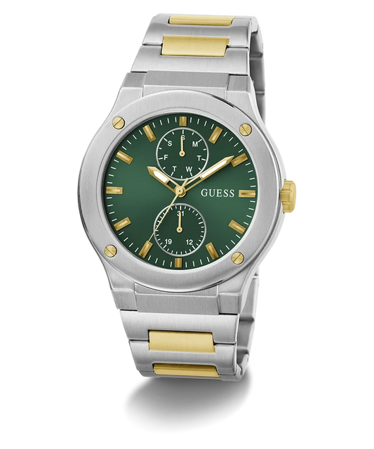 GUESS Mens Silver Tone Multi-function Watch GW0795G1
