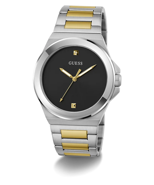 GUESS Mens 2-Tone Silver Tone Analog Watch GW0833G3