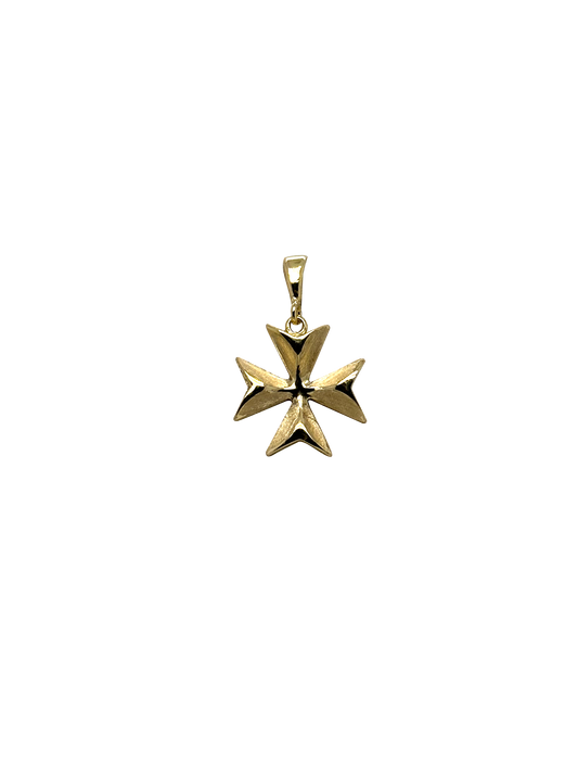 18Kt Brushed Maltese Cross Ref :WXP4315-FL