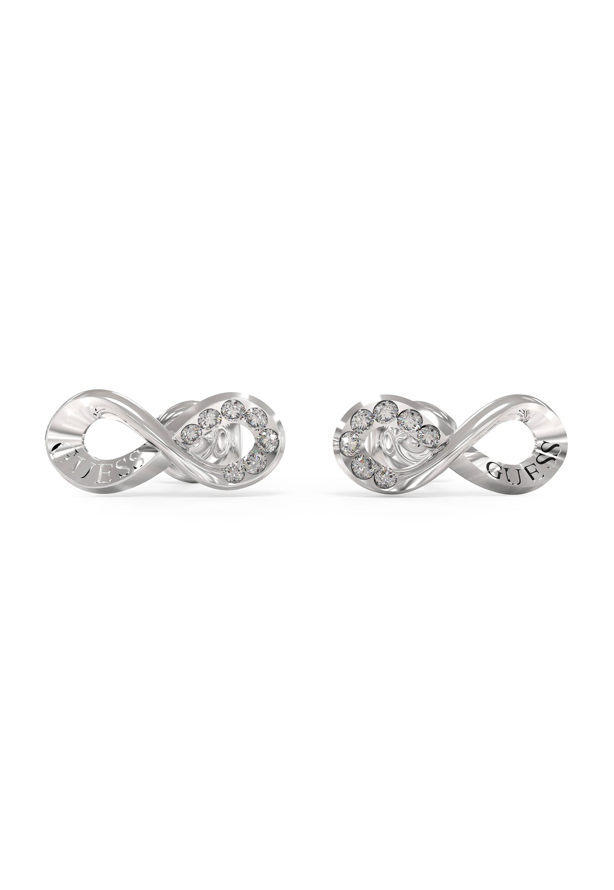 Guess Endless Dream Silver Stud Earrings - UBE03262RH