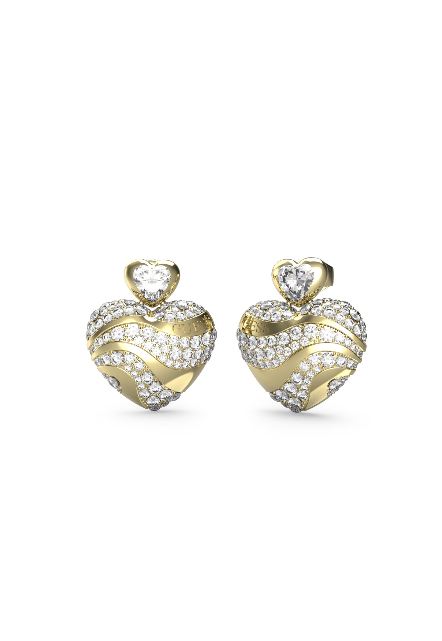 “In My Heart” Crystal Drop Earrings - UBE04499YG