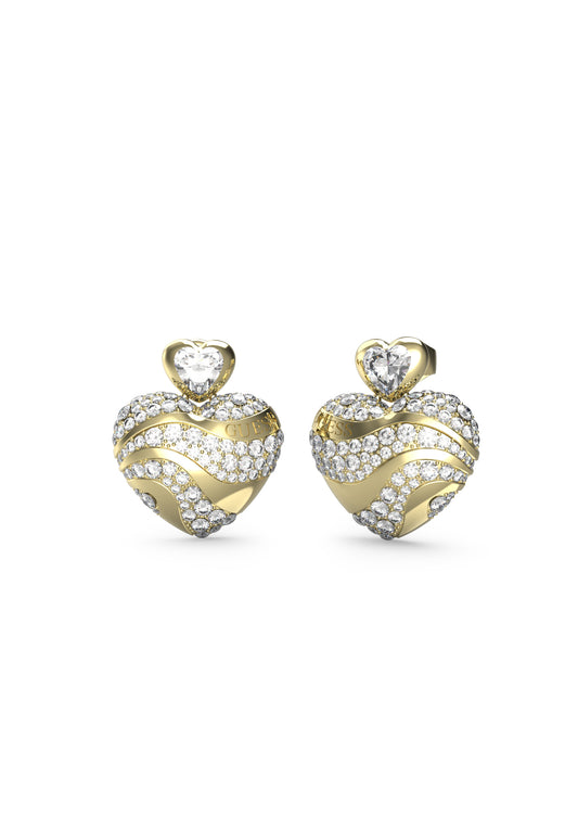 “In My Heart” Crystal Drop Earrings - UBE04499YG