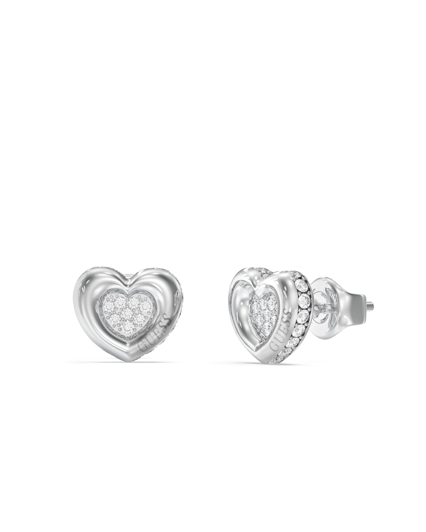 L.O.V.E Crystal Heart Stud Earrings - UBE05466RH