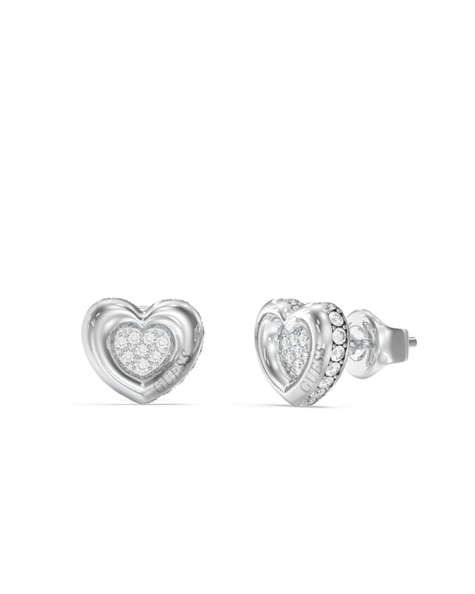 L.O.V.E Crystal Heart Stud Earrings - UBE05466RH
