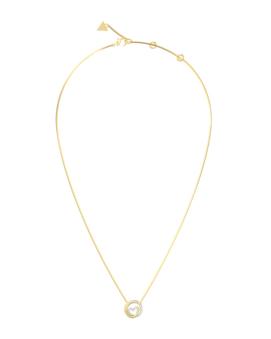 Iconique Wrapped Heart Necklace - UBN05526YG