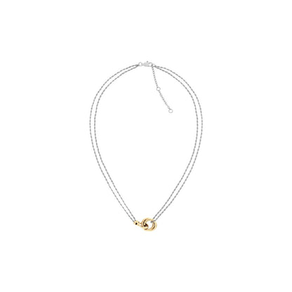 Tommy Hilfiger Two-Tone Double Chain Necklace 2780989