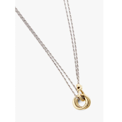 Tommy Hilfiger Two-Tone Double Chain Necklace 2780989