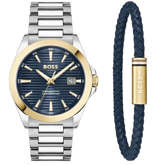 Hugo Boss Strike Men's Watch & Bracelet Gift Set 1570191