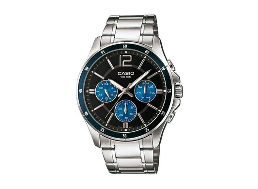 Casio Collection MTP-1374PD-2AVEF – Panda Dial Stainless Steel Quartz Watch