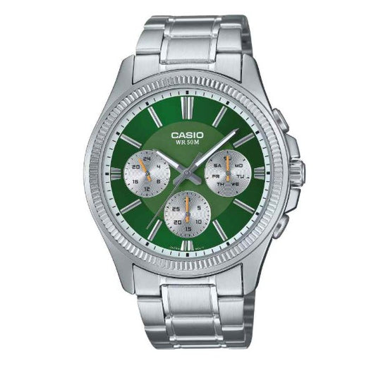 Casio Collection – Green Dial Classic Chronograph