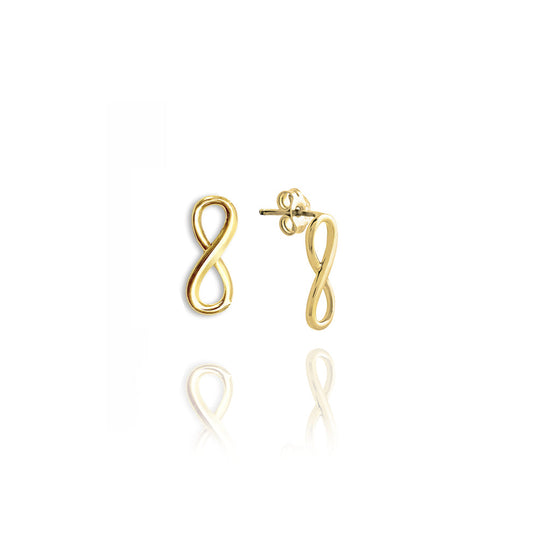 18KT Gold Infinity Earrings - 726142