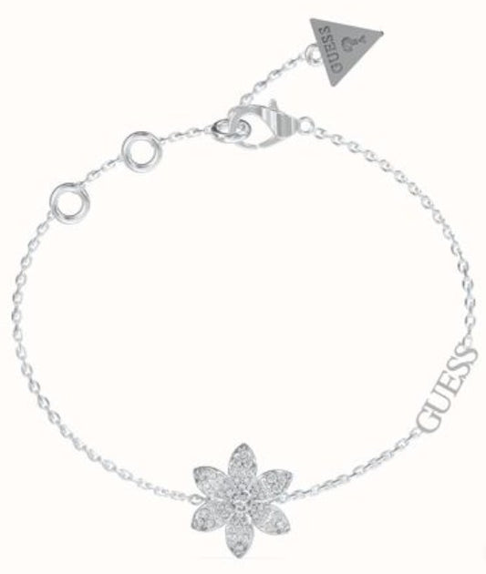 Guess UBB04144RHS – Silver‑Tone Crystal Bracelet