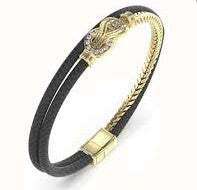 GUESS Men's Sailor Knot Bracelet UMB05029YGBKL