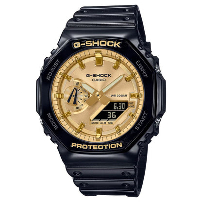 Casio GA2100GB1AER Slim Black & Gold Tough Watch