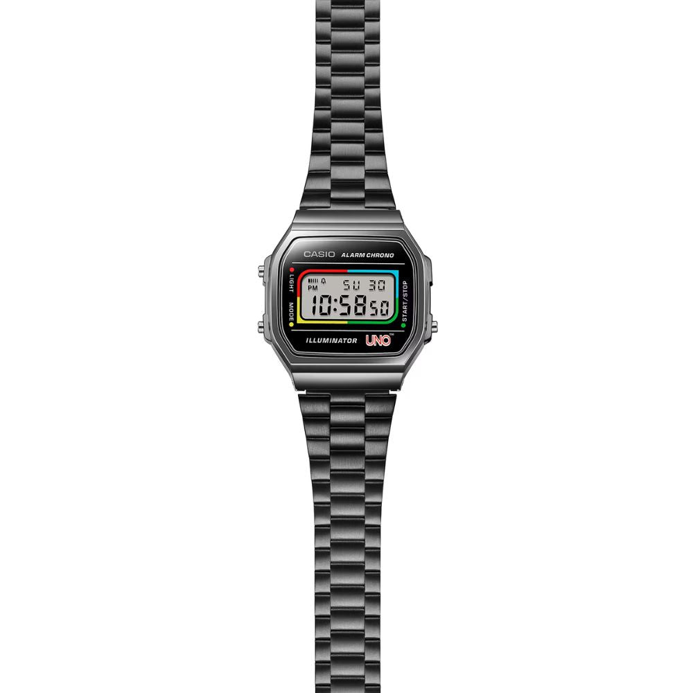 Casio A168WEUC1AER Limited Edition UNO Retro Digital Watch