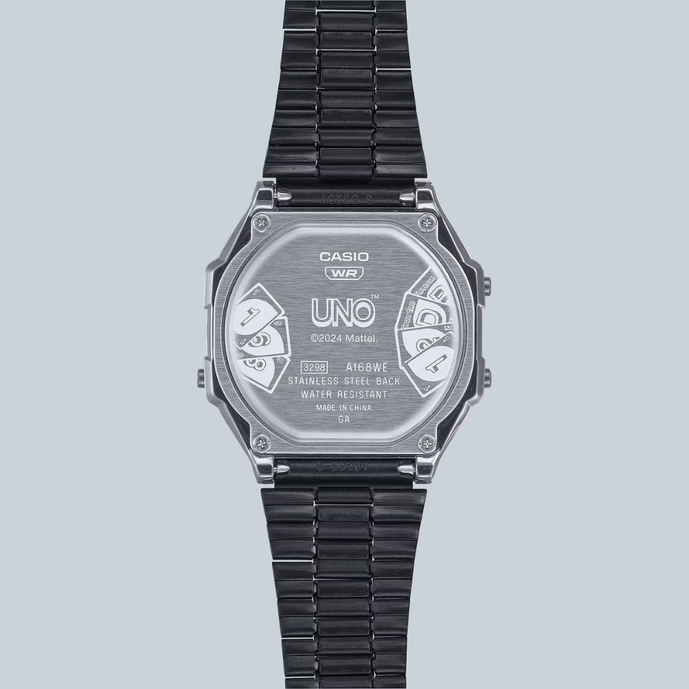 Casio A168WEUC1AER Limited Edition UNO Retro Digital Watch