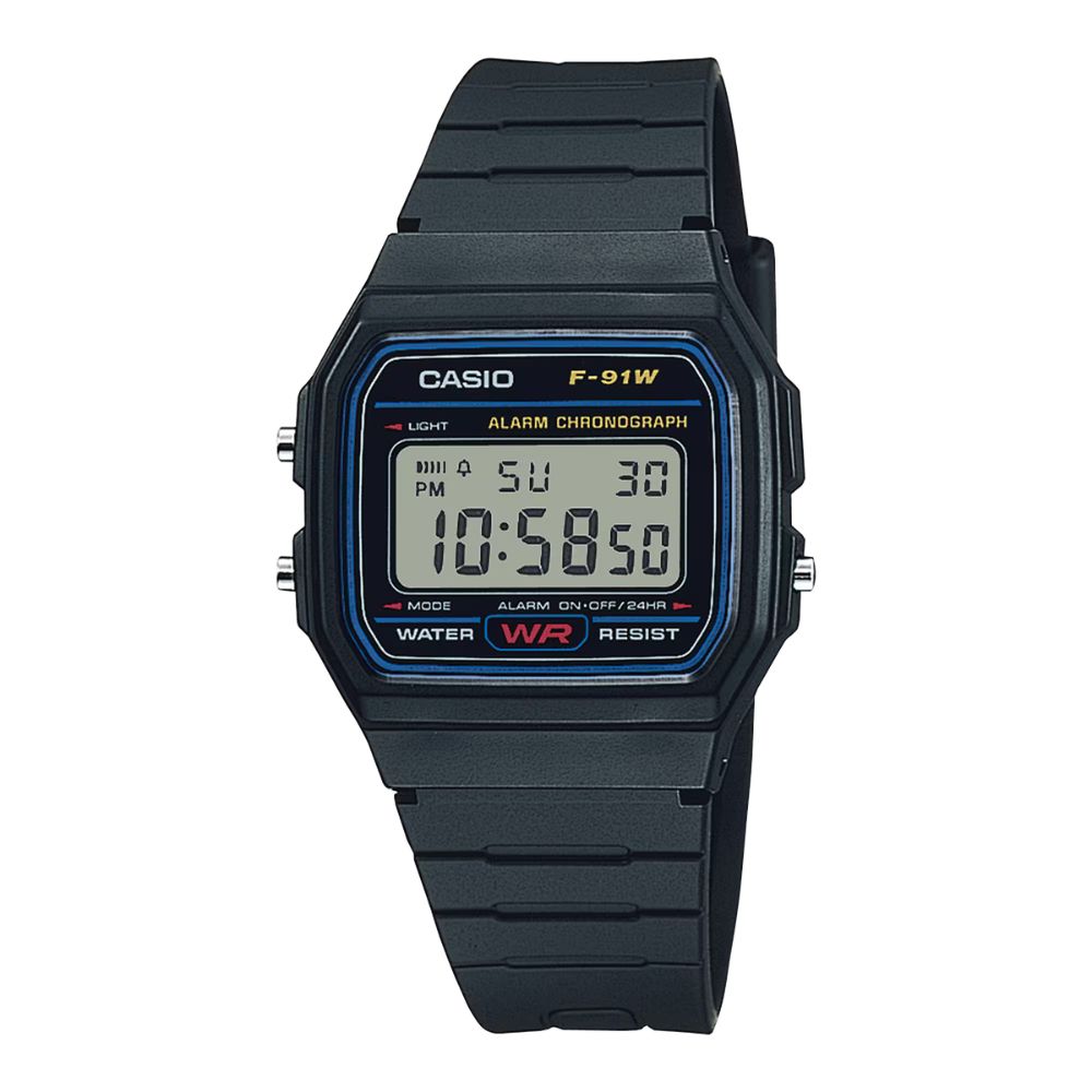 Casio F91W1YEG Classic Retro Digital Watch