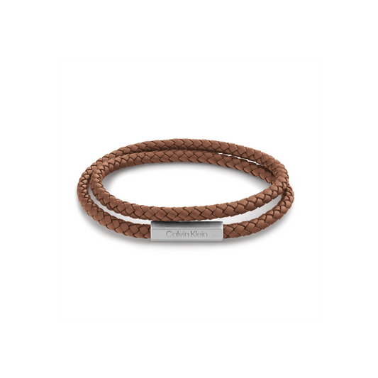 Calvin Klein Brown Leather Ref :35000210