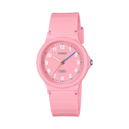 Casio LQ24B4BEF Compact Pink Analog Watch for Slim Wrists