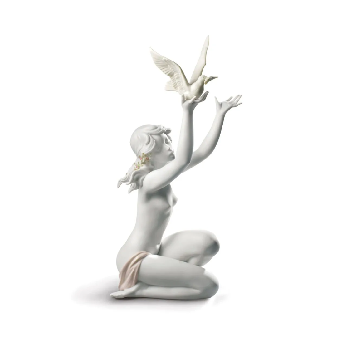 Peace Offering Woman Figurine. White REF: 1008799
