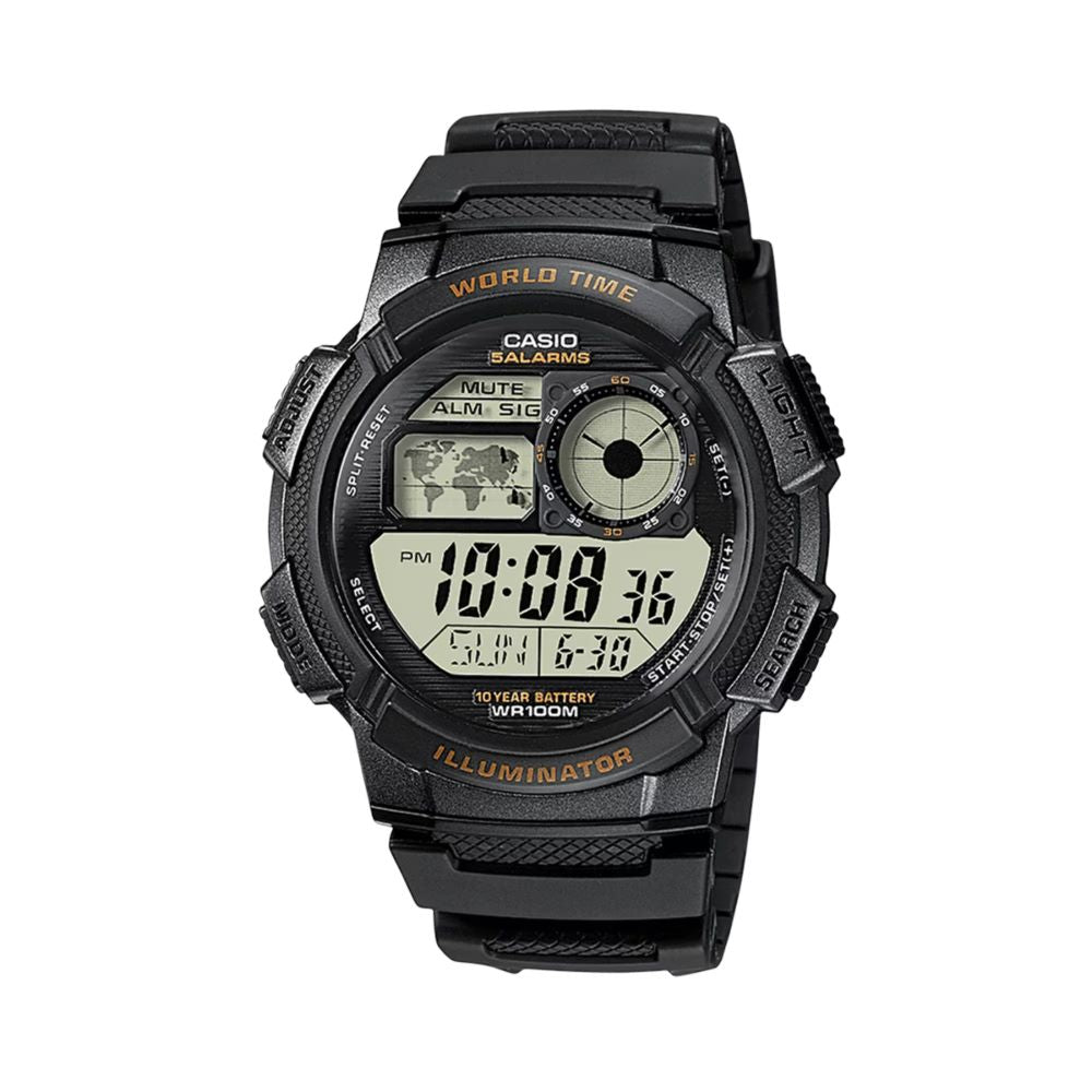 Casio AE1000W1AVEF Everyday World Time Digital Watch