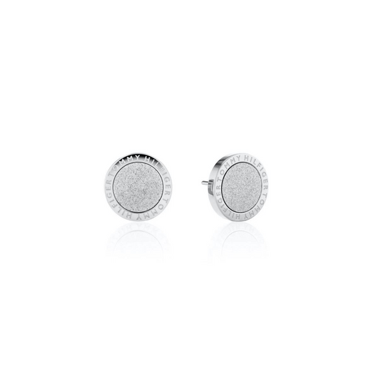 Tommy Hilfiger Dust Ear Studs For Ladies In Stainless Steel, Diamond Cut Ref: 2780703