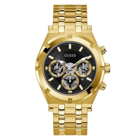 GUESS GW0260G2 Continental Gold Plated Chronograph Bracelet Watch