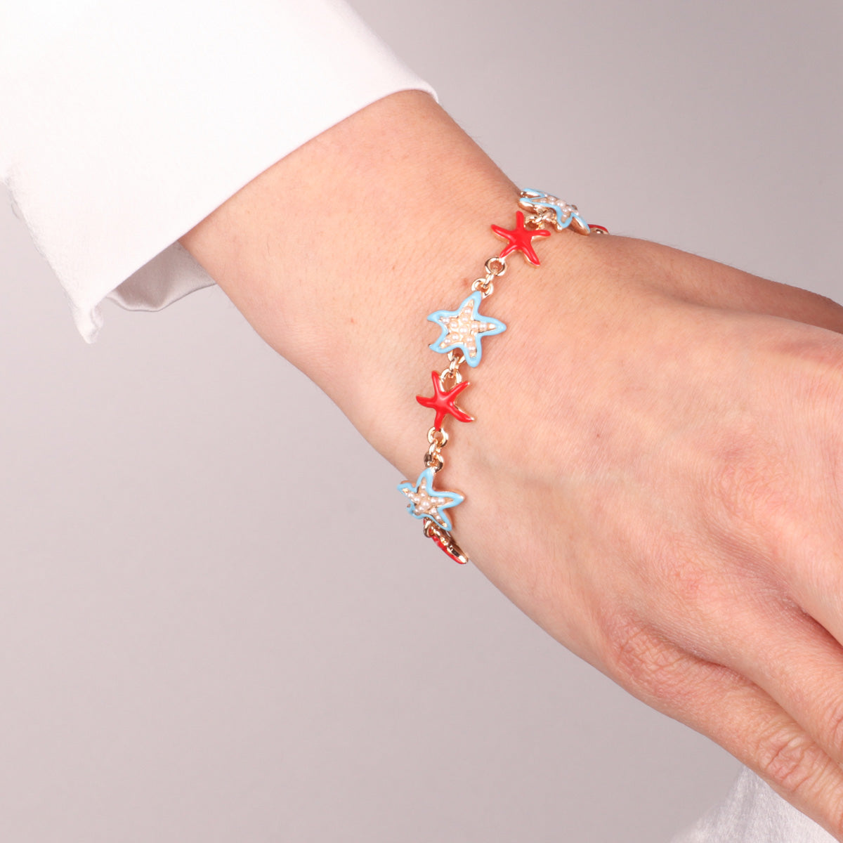 Bracelet with Colored Starfish