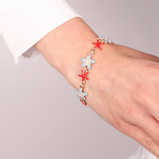 Bracelet with Colored Starfish