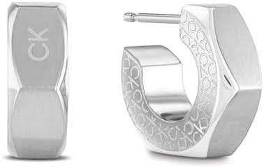Calvin Klein Geometric Faceted Monogram Earrings 35000263